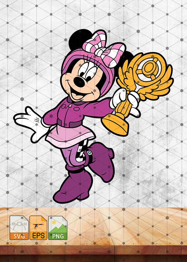 Disney SVG Minnie Mouse and the Roadster Racers Clipart Disney - Cut files - Mouse Die Cuts - Disney files for Silhouette