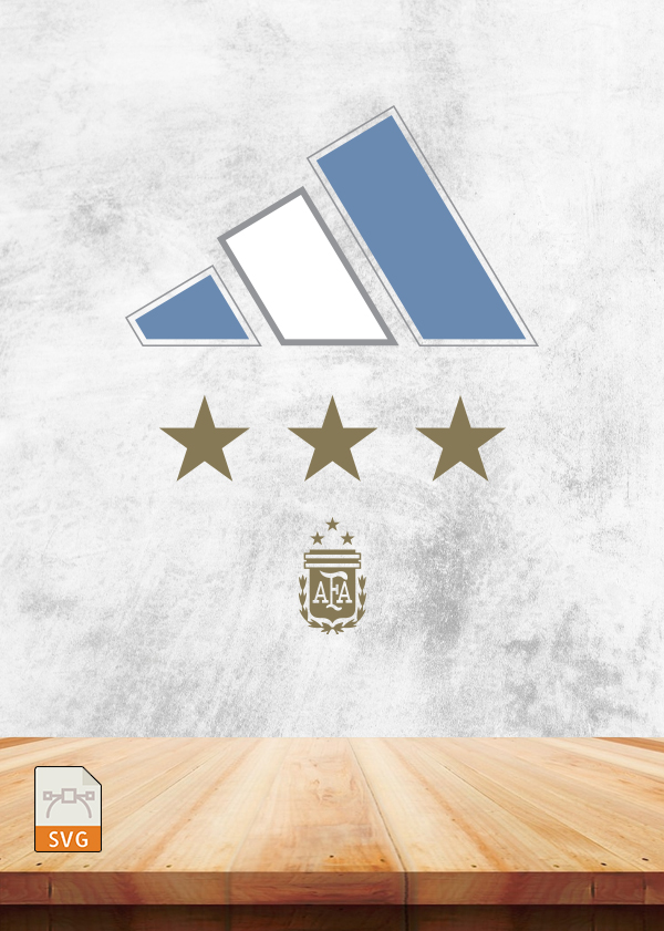 Argentina Winner Shirt World Cup Quatar 2022 Football Champions SVG Instant Download