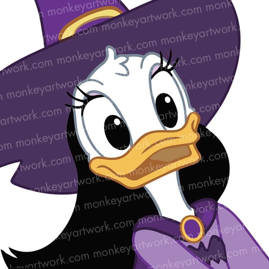 Donald Duck Halloween SVG, EPS, PNG Digital Download - Image 2