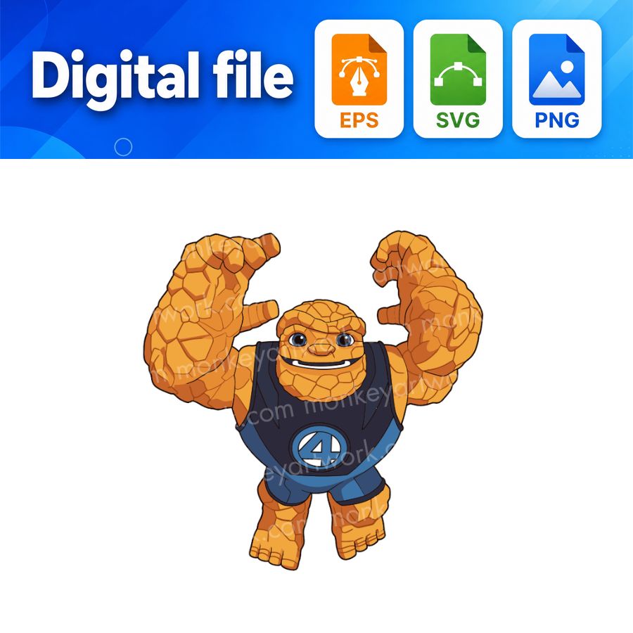 Ben Grimm Spidey and His Amazing Friends SVG/ EPS/ PNG Digital download