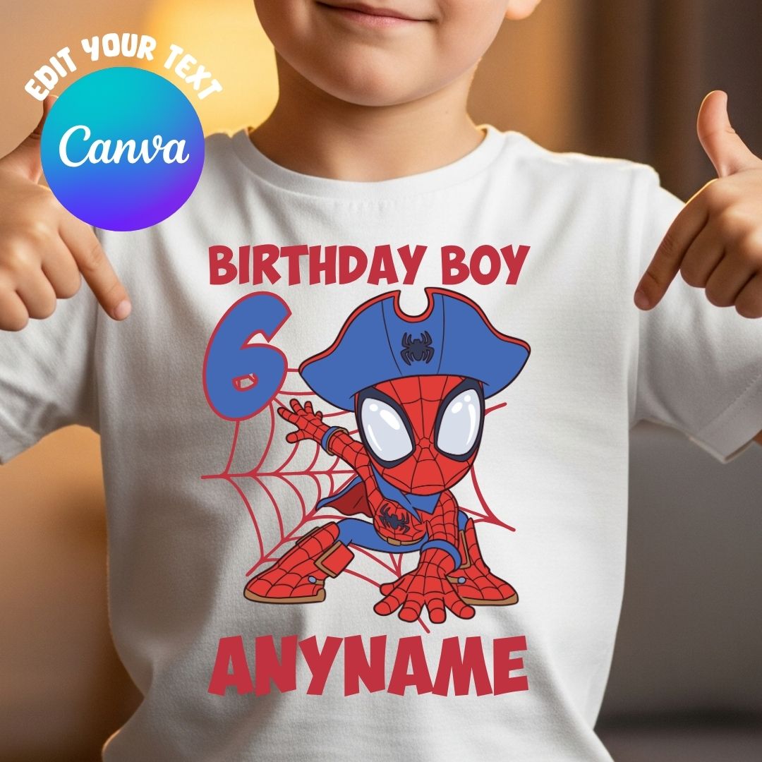 Canva editbale Spidey and his amazing friends Pirate Plunder Blunder for ANY AGE