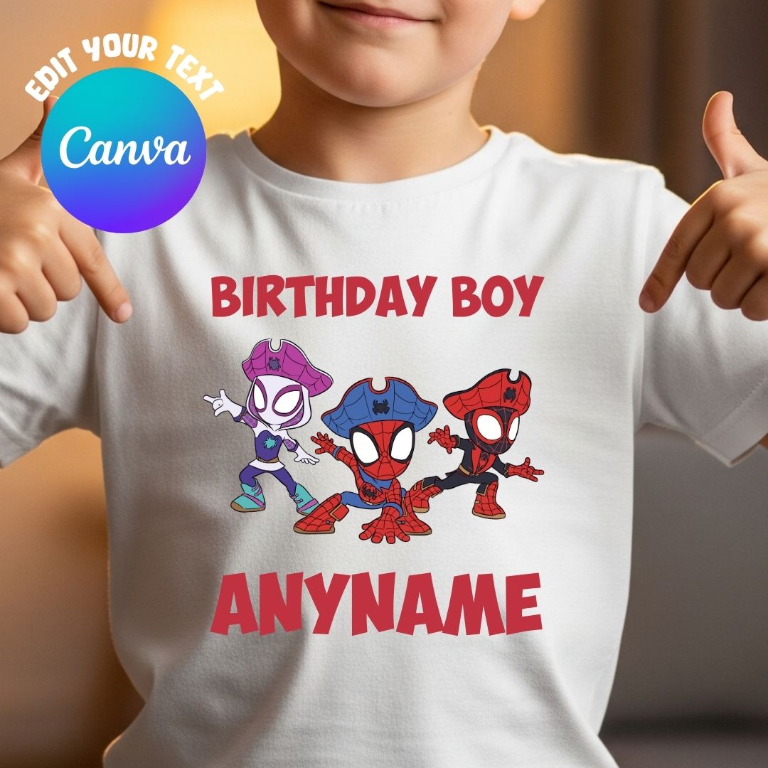 Canva editbale Spidey and his amazing friends Pirate Plunder Blunder for ANY AGE